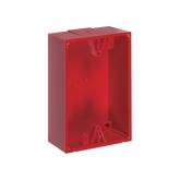 Caja trasera de montaje color rojo para estaciones de parada STOPPER