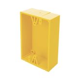 Caja trasera de montaje color amarillo para estaciones de parada STOPPER