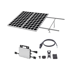 Kit Solar para Interconexión de 1.1 KW de Potencia Pico 220Vcc con Microinversor 1KW y 2 Módulos de 550 W (Incluye Montaje )