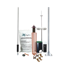 Kit de Pararrayo Dipolo con Electrodo y Accesorios de Instalación para Techo.