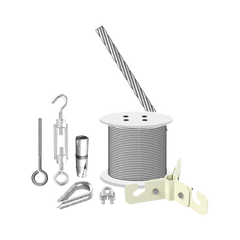 Kit de Sujeción de Mástil de 6 Metros a Piso de Concreto.