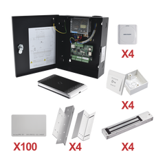 Kit de Control de Acceso con TARJETA para 4 Puertas / TODO INCLUIDO / Software IVMS4200 incluido