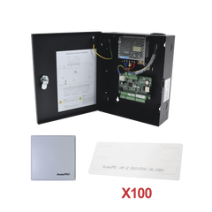 Kit para automatizar 1 ACCESO VEHICULAR con STICKERS en Parabrisas de vehiculos / Incluye Panel, lector y 100 stickers / Software IVMS4200 incluido