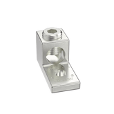 Terminal tipo Lengüeta Recta de Aluminio con Agujero 1/4", y Barril para Cable #14 - 2/0 AWG