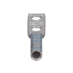 Zapata de compresión LCC6-14A-L para cal. 6 Awg, Doble barreno para tornillo prisionero de 1/4, Espaciado de orificio 16mm, 1 Pz
