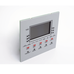 Anunciador remoto LCD retroiluminado en español con 160 caracteres visibles, teclado de goma y puerto RDP para panel NFS2-3030-SP y NCA-2
