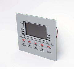 Anunciador remoto LCD retroiluminado en español con 160 caracteres visibles, teclado de goma y puerto RDP para panel NFS2-3030-SP y NCA-2