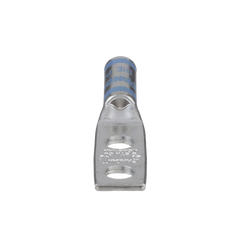 Zapata de compresión LCD6-14A-L para cal. 6 Awg, Doble barreno para tornillo prisionero de 1/4, Espaciado de orificio 16mm, 1 Pz