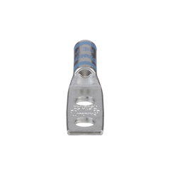Zapata de compresión LCD6-14A-L para cal. 6 Awg, Doble barreno para tornillo prisionero de 1/4, Espaciado de orificio 16mm, 1 Pz