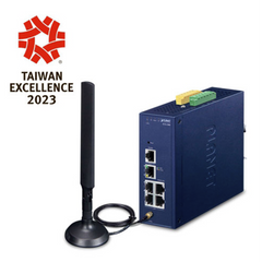 (LoRa) Gateway Industrial LoRaWAN con 5 puertos 10/100/1000T, Banda de 902 a 928 MHz, Con 2 Entradas y Salidas Digitales