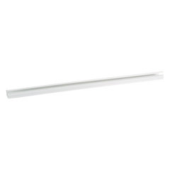 Canaleta LD10 de PVC rígido, con cinta adhesiva para instalación sin herramientas, de 38.4 x 24 x 1828.8 mm, Color Blanco