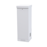 Gabinete para Piso, Capacidad, 31 Unidades de Rack, Doble puerta y Postes frontales e intermedios ajustables, Color Blanco, Se envía el Gabinete Armado.