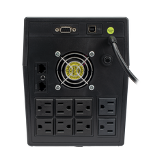 UPS 1500VA/900 W Pantalla LCD / Línea Interactiva 120Vca / 8 tomas 5-15R (6 Respaldadas) / Regulación de Voltaje / Protección RJ45