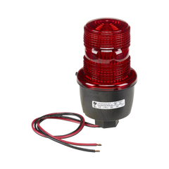Luz de advertencia LED serie Streamline, 24 Vcc, montaje en tubo, rojo