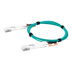 Cable AOC QSFP-DD de 400 Gbps a 400 Gbps / Cable de fibra óptica Activo / Longitud: 1 metro