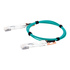 Cable AOC QSFP-DD de 400 Gbps a 400 Gbps / Cable de fibra óptica Activo / Longitud: 2 metros