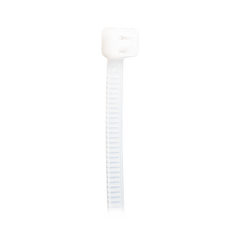 Cincho de plástico, Color Natural, 2.5 x 100 mm, Ideal para sujeción de cables (Bolsa con 100 piezas)
