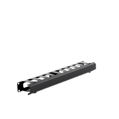 Organizador de Cables Horizontal de 1U para Rack de 19" con Cubierta Metálica