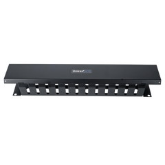 Organizador de Cables Horizontal de 2U para Rack de 19" con Cubierta Metálica