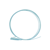 Pigtail de Fibra Óptica Simplex LC, PVC, OM4 50/125, Aqua, 1 metro