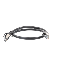 Cable de parcheo FTP Cat6 - 0.5 m - negro