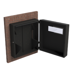Gabinete de Pared con Rack Horizontal de 6 UR, con Ventanilla de Inspección, Se envía el Gabinete Armado.