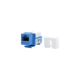 Módulo Jack Keystone Cat5e con terminación 110 (Punchdown) para faceplate - Color Azul