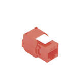 Módulo Jack Keystone Cat5e (toolless), con terminación en ángulo 180 º Color Rojo, Compatible con Faceplate y Patchpanel Linkedpro