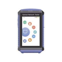 Mini OTDR Touch para Pruebas en Enlaces Fibra Óptica Activos (Prueba de Fibra Viva) / Longitud de Onda en 1625nm / Integra Función OPM / Integra Función VFL 5mW / Mapeo de Cables RJ45 / Recargable / Distancia de Prueba hasta 100 Kilómetros (328084 pie