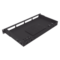 Distribuidor de Fibra Óptica Vacío 19 Pulgadas, Acepta 4 Placas Acopladoras de Linkedpro, Hasta 24 Fibras, 1UR, Incluye Charola de Empalme