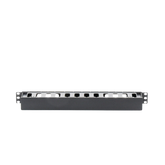 Organizador de Cables Horizontal de 1U para Rack de 19", Fabricado en Polímero Resistente a Deformaciones y Rayones