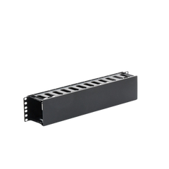Organizador de Cables Horizontal de 2U para Rack de 19", Fabricado en Polímero Resistente a Deformaciones y Rayones