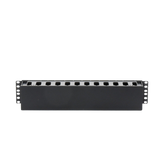 Organizador de Cables Horizontal de 2U para Rack de 19", Fabricado en Polímero Resistente a Deformaciones y Rayones