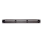 Panel de parcheo de impacto Blindado (STP) de 24 puertos Cat5e, 19in