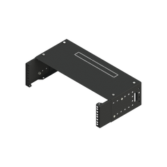 Rack Abierto de montaje en Pared, de 19in, Profundidad Ajustable (8" a 12") de 2.5 Unidades de rack, con Capacidad de Crecimiento.