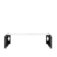 Rack Abierto de montaje en Pared, de 19in, Profundidad Ajustable (8" a 12") de 2.5 Unidades de rack, con Capacidad de Crecimiento.