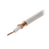 Carrete de 100 metros de Cable Tipo RG58AU, con Forro Blanco