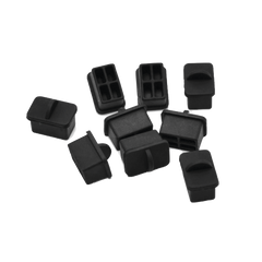 Bolsa con 25 Piezas de Protectores Anti-Polvo para Puerto SFP, Color Negro