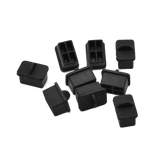 Bolsa con 25 piezas de protectores anti-polvo para puerto SFP, color negro
