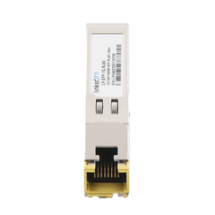 Transceptor Óptico SFP a RJ45 / Auto negociación 10/100/1000 Mbps / Conector RJ45 / 1000BASE-T / Distancia de hasta 100 m.