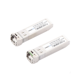 Transceptores Ópticos Bidireccionales SFP+ (Mini-Gbic) / Monomodo 1270 & 1330 nm / 10 Gbps / 1000BASE-BX / Conector LC/UPC Simplex / DDM / Hasta 40 km / 2 Piezas