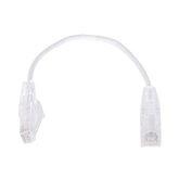 Cable de Parcheo Slim UTP Cat6 - 20 cm Blanco Diámetro Reducido (28 AWG)