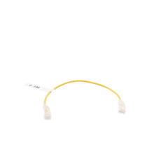 Cable de Parcheo Slim UTP Cat6 - 30 cm (11.81 Pulgadas) Amarillo Diámetro Reducido (28 AWG)