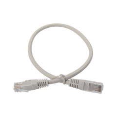 Cable de parcheo UTP cruzado Cat6 0.4 m - Gris