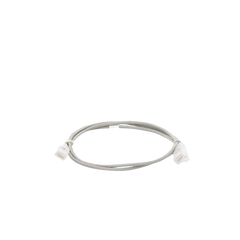 Cable de Parcheo Slim UTP Cat6 - 1 metro, Gris, Diámetro Reducido (28 AWG)