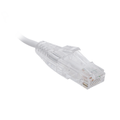 Cable de Parcheo Slim UTP Cat6 - 1 metro, Blanco, Diámetro Reducido (28 AWG)