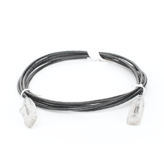 Cable de Parcheo Slim UTP Cat6 - 1.5 m Negro Diámetro Reducido (28 AWG)