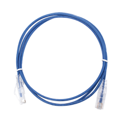 Cable de Parcheo Slim UTP Cat6 - 1.5 m Azul Diámetro Reducido (28 AWG)