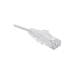 Cable de Parcheo Slim UTP Cat6 - 1.5 Metros (4.92 Pies) Blanco Diámetro Reducido (28 AWG)