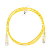 Cable de Parcheo Slim UTP Cat6 - 1.5 m Amarillo Diámetro Reducido (28 AWG)